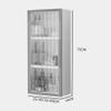 EHVYBDX Bathroom Wall Cabinet Side Cabinet Wall Cabinet with Glass Single Door Living Room Bedroom Powder Room Decorative Cabinet Kitchen Spice Storage Cabinet view 3