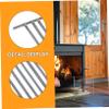 Abaodam Heavy Duty Fireplace Grate Heat Resistant Steel Cooking Grate for Fire Pit Durable Bar Grill Rack for Indoor Outdoor Barbecue for Wood Stoves and Campfires view 3