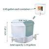 1.37 Gallon Beverage Dispenser with Spigot, 360 Rotation, Removable Stand, Dust-Proof Lid, Leak-Proof, Large Capacity Plastic Juice Dispenser for Fridge, Easy Use for Home & Parties view 4