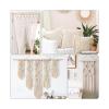 OZWANY 2-100M Macrame Cotton Cord Thread for Handmade Natural Cotton Macrame Rope DIY Craft Knitting Making Plant Hangers Wall Hangings(5mm 10meter) view 2