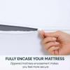 Queen Mattress Encasement, Premium Zippered Six-Sided Cover, Fits 15-Inch Mattress - 100% Waterproof, Noiseless and Absorbent, Machine Washable - White view 2