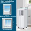 GarveeTech 8,000 BTU Portable Air Conditioner for Indoor Rooms, 3 in-1 AC Unit for Bedroom 250-350 Sq.Ft, Dehumidifier, Fan, Sleep Mode, 24 Timer, Remote Control, Window Kits view 3