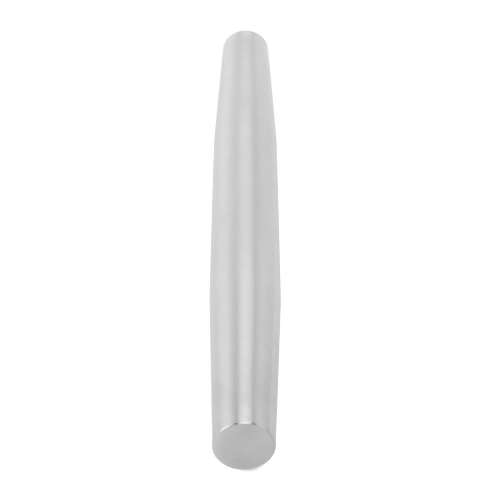 304 Stainless Steel Rolling Pin: Non Stick 13 Inch Dough Roller for Baking Pizza Pie Pastries Pasta Cookies Dumpling Skin Silver
