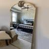 Full Length Mirror - Arch Floor Mirrors with Wooden Frame Free-Standing Wall Mounted or Leaning Large Bedroom Dressing Mirror 80 * 100CM view 2
