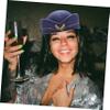 Homoyoyo Blue Woolen Flight Attendant Hat for Halloween Season Cosplay view 3