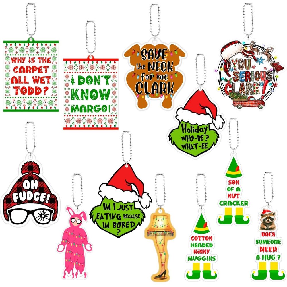 12PCS Christmas Ornaments Set, Christmas Decor, Accessories & Charms, Christmas Group Gifts, Stocking Stuffers, Party Favors (Christmas Classics)