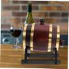 BRIGHTFUFU French Oak Barrel 3l Wooden Barrels for Wine Aging with Stand Beer Storage Bucket view 4