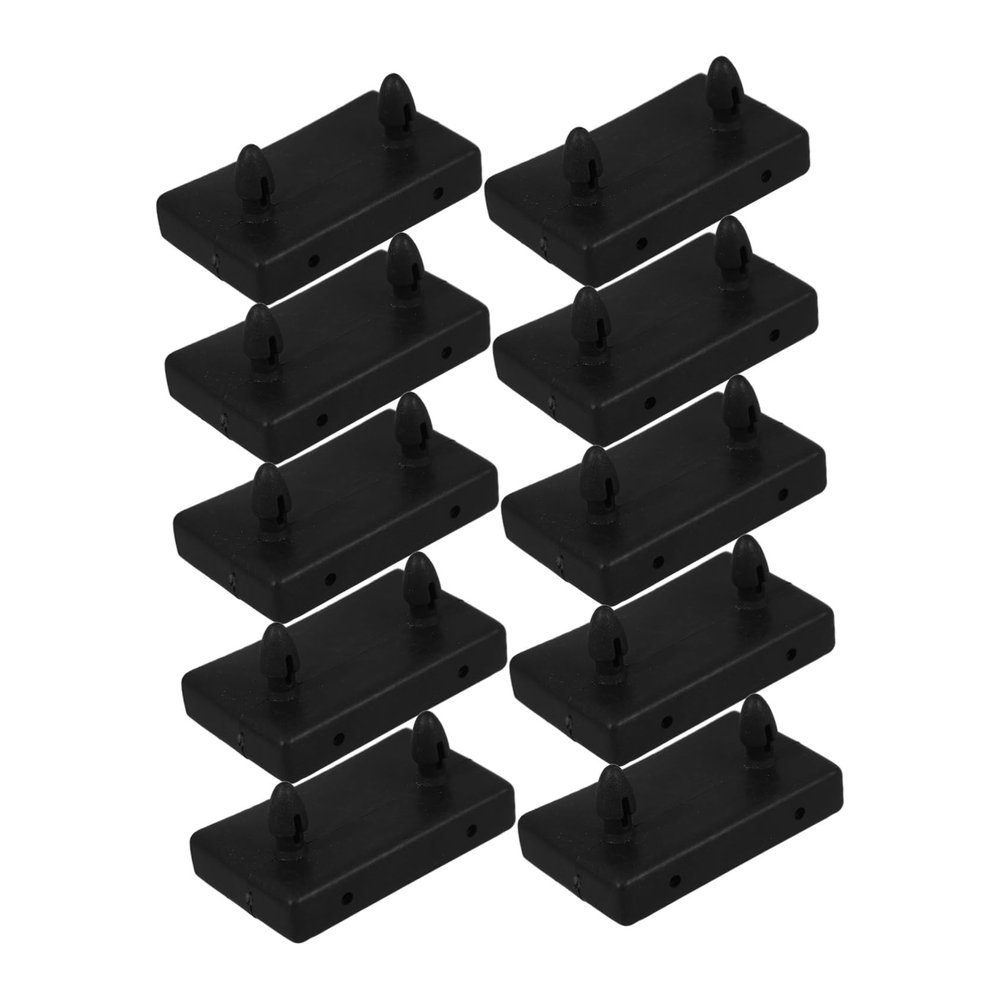 Cabilock Plastic Bed Slat Holder Connector 50 Pcs Black Replacement Parts