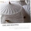 2Pcs Bamboo Oiled Paper Umbrella Frames, Wooden Skeletons for DIY Craft view 4