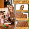 13.86.9 Inch Wood Cutting Board with Handle Square Cutting Board for Kitchen Board Wedding Housewarming Gift view 3