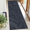 Runner Rug Washable 2x6 Seamless Circuit Gray Non-Slip Hallway Area Rug Indoor Outdoor Home Decor for Entryway Bathroom Kitchen Carpet Yoga Floor Mat view 1