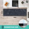 Runner Rug Washable 2x6 Seamless Circuit Gray Non-Slip Hallway Area Rug Indoor Outdoor Home Decor for Entryway Bathroom Kitchen Carpet Yoga Floor Mat view 3