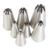 HDNSAUD 7pcs Cookies Tip Cream Decorating Tip Sets Pastry Tools Stainless Steel Piping Icing Nozzle Cupcake Head Dessert view 1
