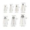 HDNSAUD 7pcs Cookies Tip Cream Decorating Tip Sets Pastry Tools Stainless Steel Piping Icing Nozzle Cupcake Head Dessert view 3