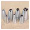 HDNSAUD 7pcs Cookies Tip Cream Decorating Tip Sets Pastry Tools Stainless Steel Piping Icing Nozzle Cupcake Head Dessert view 4
