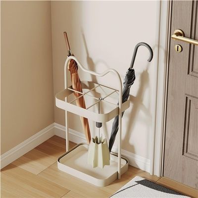 AXFCBDF Creative Umbrella Holder, Floor-Standing Umbrella Stand, Entrance Umbrella Drain Rack, Suitable for Corridors, Halls, Dormitories(Beige)