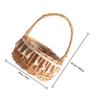 MAGICLULU Flower Girl Rattan Basket Elegant Woven Petal Storage for Weddings Outdoor Events Versatile Decorative Container for Flowers Treats Stylish Design view 2