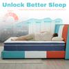 King Size Mattress 14 Inch Memory Foam Hybrid Mattress in a Box with Individually Pocketed Springs for Pressure Relief Medium Firm Feel Strong Edge Support Motion Isolation Bed in Box 180 Night Trial view 4