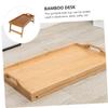 Foldable Bamboo Serving Tray Reading Table for Laptop and Tablets view 2