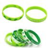 KOMBIUDA 12pcs Green Patrick's Day Bracelet Wristbands Bulk for Women Men Party Supplies view 2