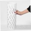Cabilock Metal Round Umbrella Stand Rack Stylish Hollow Design for Efficient Drying Versatile Cane Holder and Decorative Storage Bin for Entryway and Home Office view 3