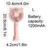 BMXCY Tabletop Handheld Portable Fan Rechargeable Portable Fan Adjustable Wind Speed Portable Fan Multi-Purpose Portable Fan view 2