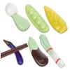 ABOOFAN 6pcs Japanese Chopstick Rests Holders Ceramic Vegetable Chopstick Stand Kitchen Decor Table Spoon Holder Adorable Organizer view 1