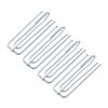 8Pcs Stainless Steel Curtain Hooks, Four Fork Design for Drapery view 1