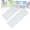 8Pcs Stainless Steel Curtain Hooks, Four Fork Design for Drapery view 4