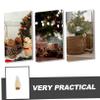 Miniature Bottle Brush Christmas Trees, Small Artificial Spruce Decor view 3