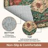 AOTSWHX Bathroom Rug Bath Mat Rowley Birds Yellow Floral Pattern Water Absorbent and Non - Slip Rug, Washable Quick Dry Bath Mats for Bathroom Floor, Sink, Bathtub, Shower Room, Buffalo Plaid 24"x16" view 4