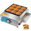 9 Hole Egg Burger Machine, Commercial Electric Heating Meat Hamburger Maker Griddle, 50-300Temperature Control Rapid Heating, Stainless Steel Egg Burger Making Machine view 1