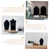 Homoyoyo 3pcs Reusable Wooden Blackboard Message Boards Easter Desktop Decor for Home Events Double-Sided Design for Messages and Drawings Rustic Style view 3