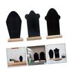 Homoyoyo 3pcs Reusable Wooden Blackboard Message Boards Easter Desktop Decor for Home Events Double-Sided Design for Messages and Drawings Rustic Style view 4