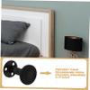 MAGICLULU Black Wall Bumper for Bed Frame, 4pcs Carbon Steel Adjustable view 2