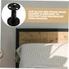 MAGICLULU Black Wall Bumper for Bed Frame, 4pcs Carbon Steel Adjustable view 3
