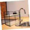 Happyyami Desktop Storage Shelf Metal Frame Wood Shelf for Kitchen Countertop Cup Organizer for Easy Access Stylish and Design for Home Bathroom Use view 4