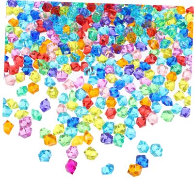 OHPHCALL 1bag Colorful Gemstones for Vase Filler Aquarium and Fish Tank Decor of Shiny Simulated Crystals for Crafting Party Decoration and Home Scatters