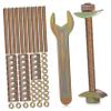 Healifty 12sets High Strength Iron Furniture Hardware Bolts for Countertop Connector Bracket Mounting view 1