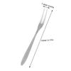 BRIGHTFUFU Stainless Steel Fruit Forks 5 Pack for Cocktail Dessert Cake and Salad Serving view 2