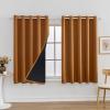 Anytime 100% Blackout Curtain 2 Panels Set,Thermal Insulated Window Drapes for Bedroom,Full Shading Panels (Orange,70W x 63L) view 1