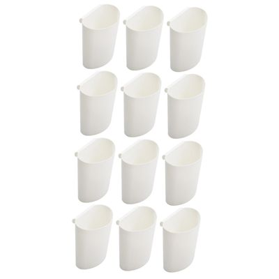 CALLARON 4sets Rolling Cart Storage Cup Small Hanging Basket for Shopping Cart Accessories 3pcs*4