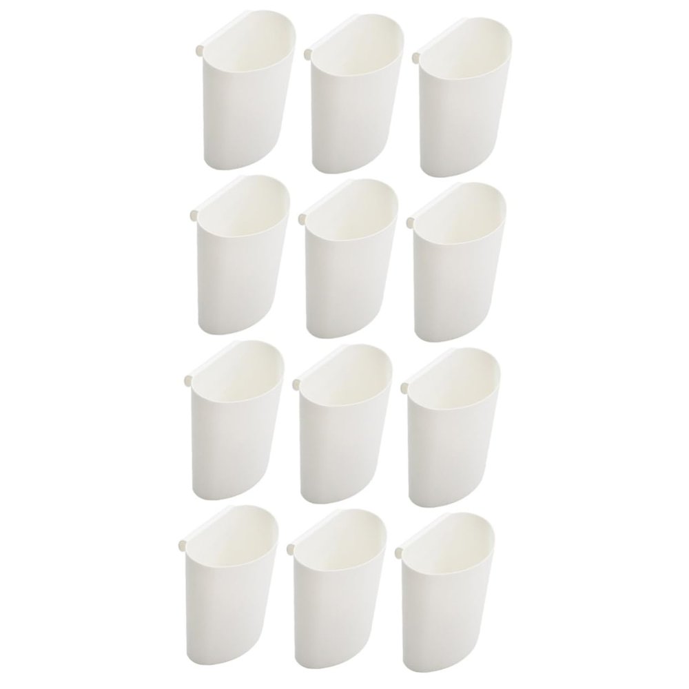 CALLARON 4sets Rolling Cart Storage Cup Small Hanging Basket for Shopping Cart Accessories 3pcs*4