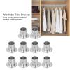 Stainless Steel Closet Rod Tube Bracket Holder, Thick Flange for Bed Wardrobe Cupboard, Closet Rod Socket, Simple Installation Method, Exquisite Workmanship (19 high leg flange) (25 high leg flange) view 2