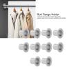 Stainless Steel Closet Rod Tube Bracket Holder, Thick Flange for Bed Wardrobe Cupboard, Closet Rod Socket, Simple Installation Method, Exquisite Workmanship (19 high leg flange) (25 high leg flange) view 3