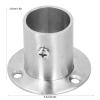 Stainless Steel Closet Rod Tube Bracket Holder, Thick Flange for Bed Wardrobe Cupboard, Closet Rod Socket, Simple Installation Method, Exquisite Workmanship (19 high leg flange) (25 high leg flange) view 4