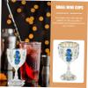 FUNOMOCYA Vintage Iron Wine Cup for Home Use, Silver Anti-drop Design view 4
