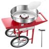 VEVOR Electric Cotton Candy Machine, 1000W Commercial Candy Floss Maker with 20.5 in Stainless Steel Bowl, Sugar Scoop, and Drawer, Easy Home Use, Perfect for Kids Birthday, Family Party, Red view 1