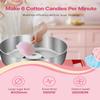 VEVOR Electric Cotton Candy Machine, 1000W Commercial Candy Floss Maker with 20.5 in Stainless Steel Bowl, Sugar Scoop, and Drawer, Easy Home Use, Perfect for Kids Birthday, Family Party, Red view 2