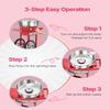 VEVOR Electric Cotton Candy Machine, 1000W Commercial Candy Floss Maker with 20.5 in Stainless Steel Bowl, Sugar Scoop, and Drawer, Easy Home Use, Perfect for Kids Birthday, Family Party, Red view 3